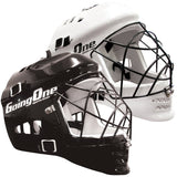 Goalkeeper helmet with grid