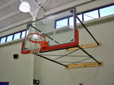 Full size wall mounted basketball goal set