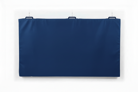 matelas de mur et sol bleu