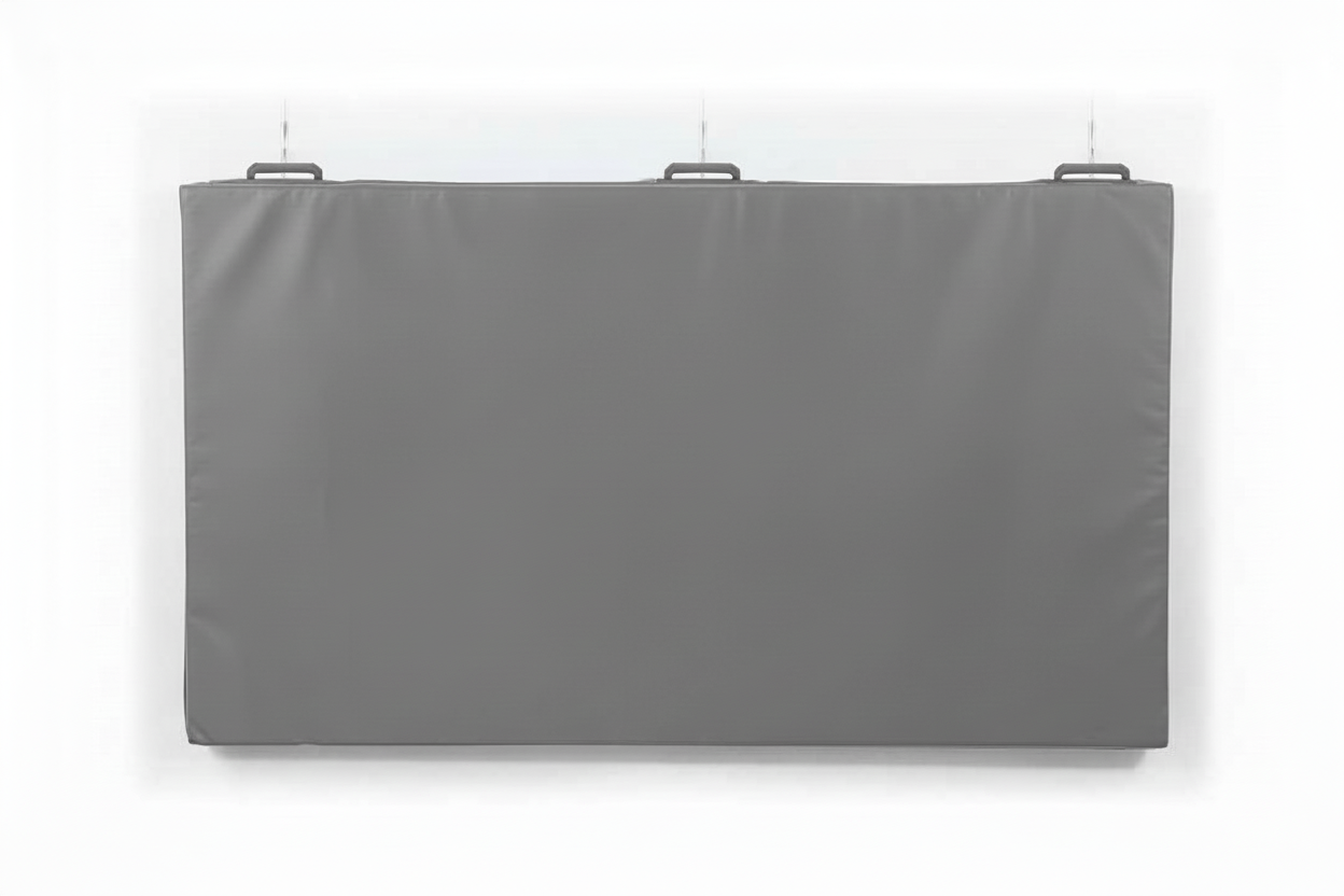 Matelas de sol et mur gris