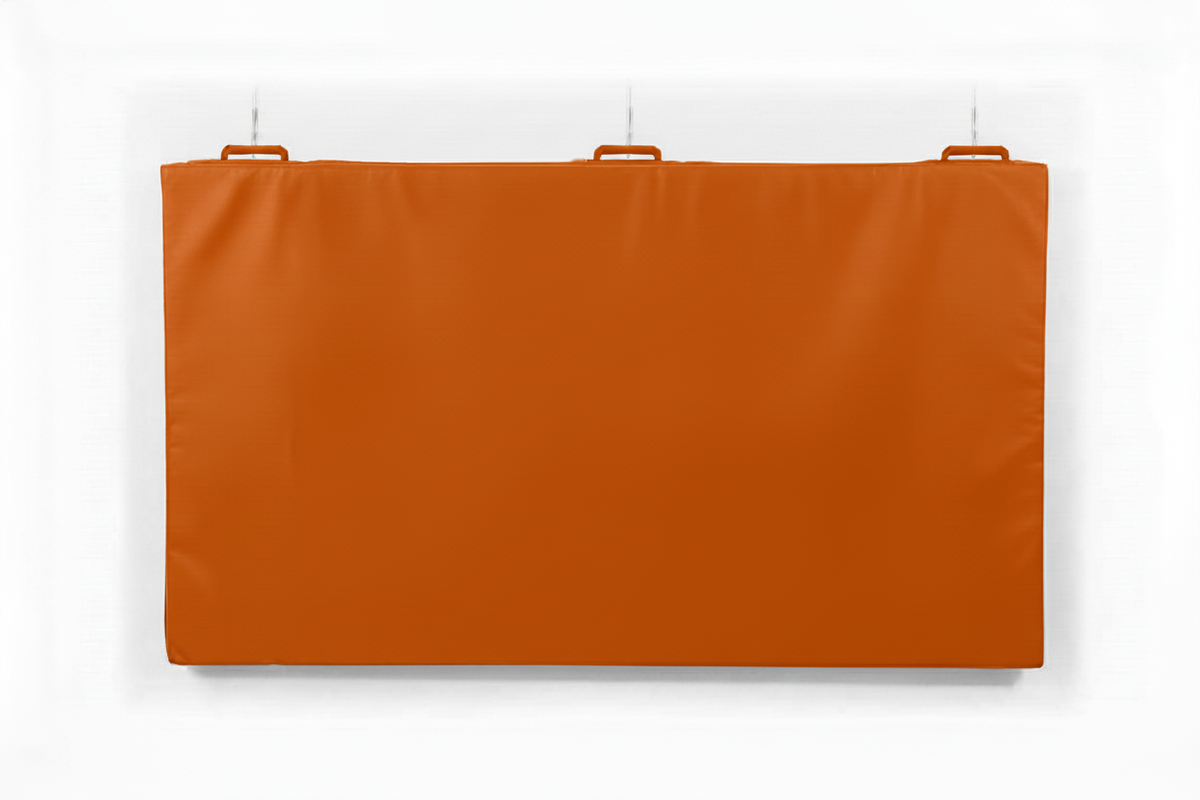 matelas de mur et sol orange