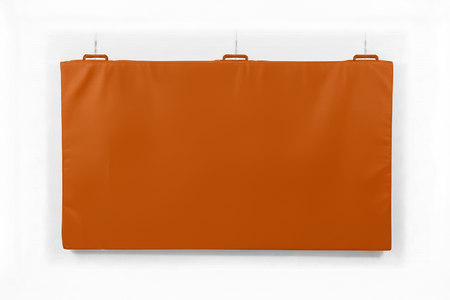 matelas de mur et sol orange