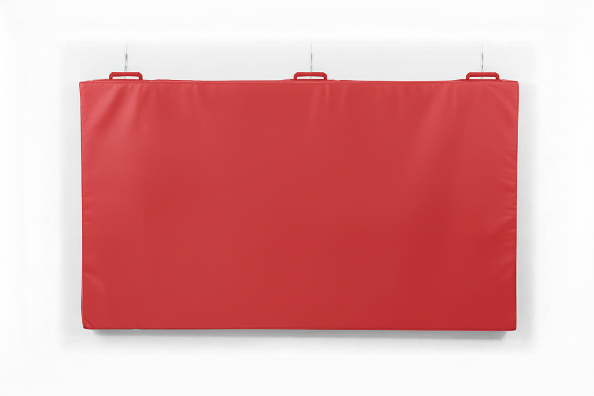 matelas de mur et sol rouge