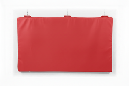 matelas de mur et sol rouge