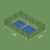 Pickleball Court Barrier Net