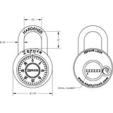 Combined key And Code Padlock