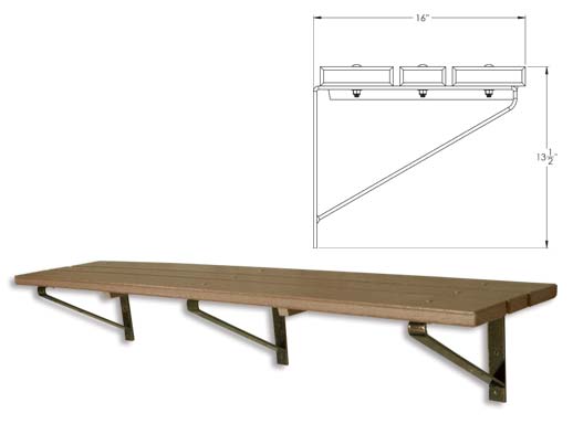 Wall Mounted bench support