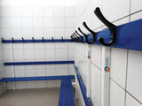 Locker Room Bench with Hooks