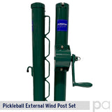 Steel Pickleball Posts with External Winch