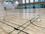 Mobile competition badminton posts