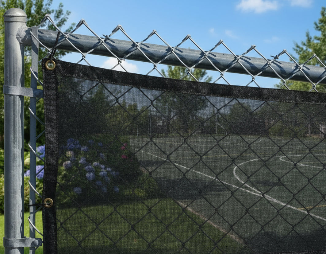 toile coupe vent cloture noir