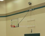 Wall basketball hoop system