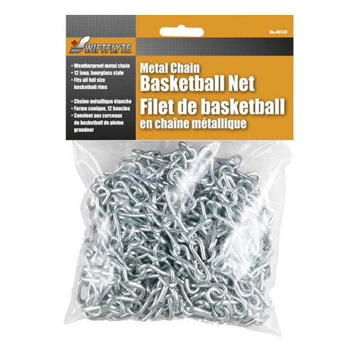 Vandal-proof metal basketball net