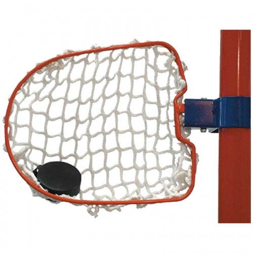 Heavy-duty metal ice hockey goal target with spring