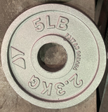 Gray Steel Weight Plates