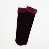 Inverted cashmere winter socks