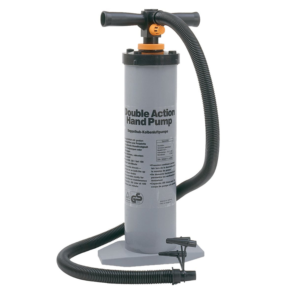 Double action hand pump