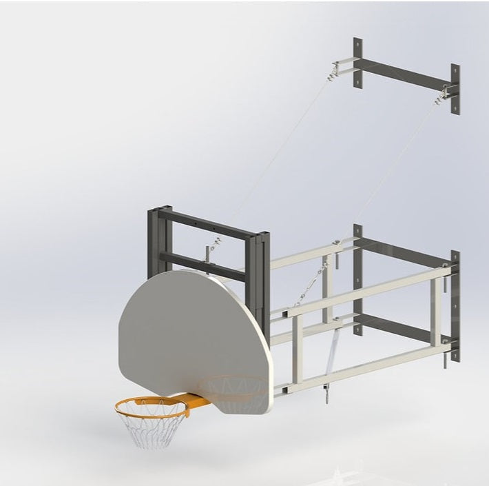 Gym Wall Mounted Basketball Hoop Structure