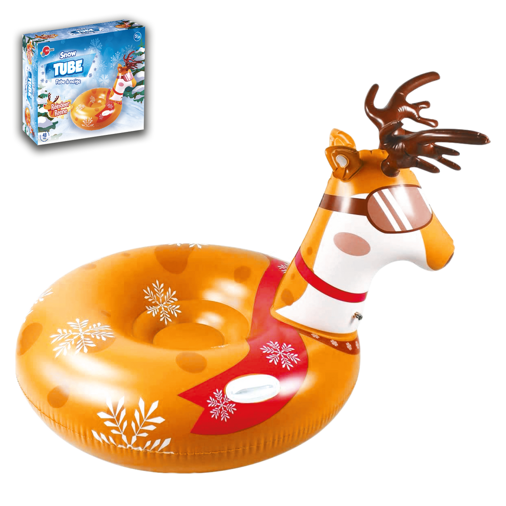 Reindeer snow tube for kids