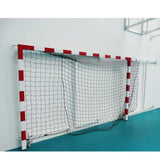 Folding handball goal on the wall