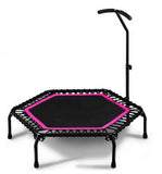 Home exercise trampoline with handles