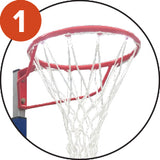 Movable basketball post
