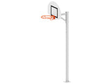Fixed and adjustable outdoor basketball goal