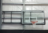 Wall basketball hoop system