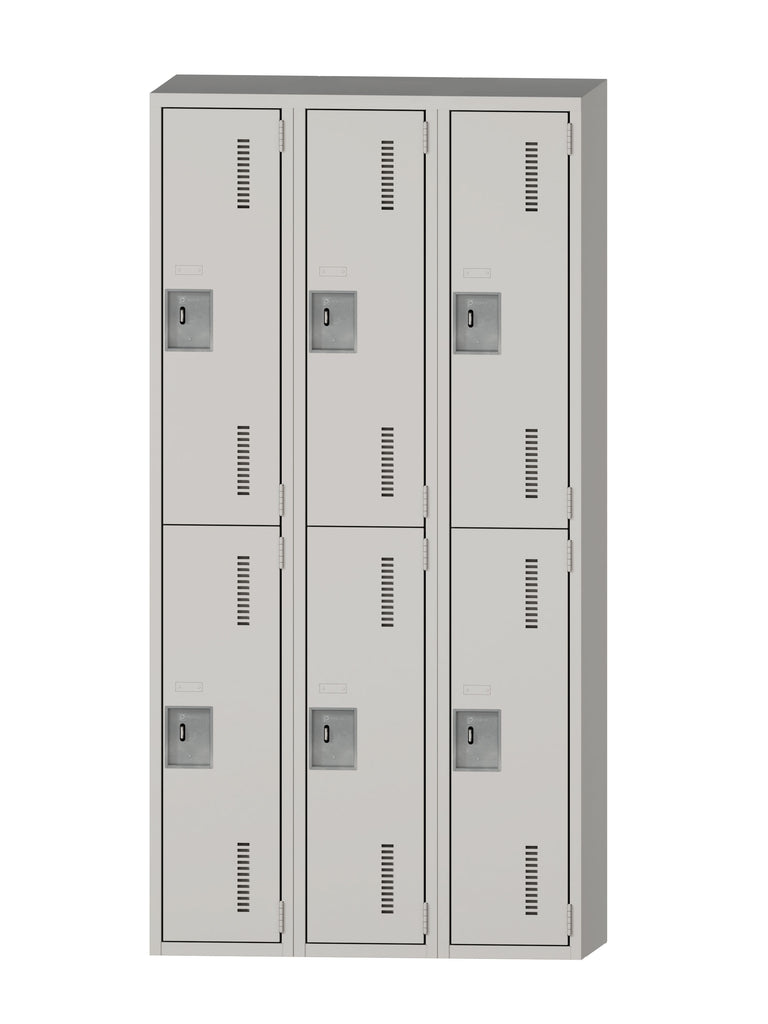Set of six lockers